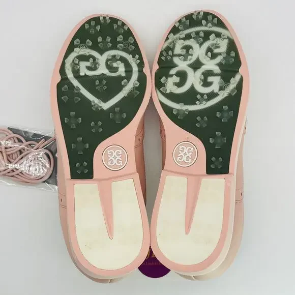 G/Fore Women's Brogue Gallivanter Blush Leather Golf Shoes G4LS22EF08 Size 9 - Picture 9 of 10